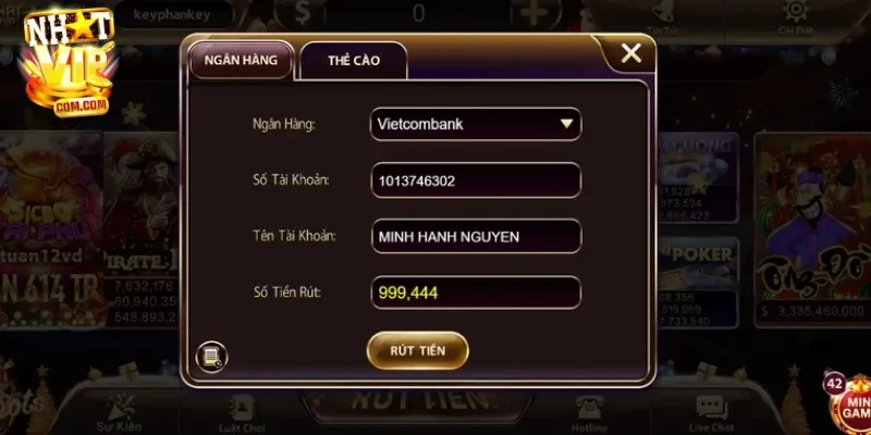 Cách thức nạp tiền vào tài khoản NHATVIP qua cổng ngân hàng